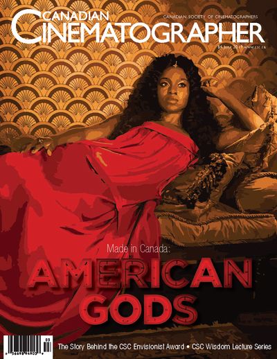 CANADIAN CINEMATOGRAPHER magazine side cover  June 2019