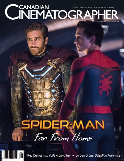 CANADIAN CINEMATOGRAPHER magazine side cover  September 2019