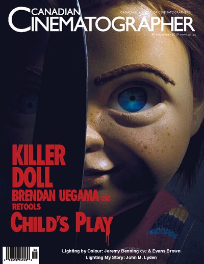 CANADIAN CINEMATOGRAPHER magazine side cover  November 2019