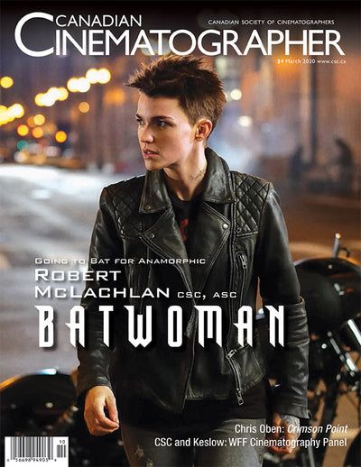 CANADIAN CINEMATOGRAPHER magazine side cover  March 2020