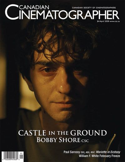 CANADIAN CINEMATOGRAPHER magazine side cover  April 2020