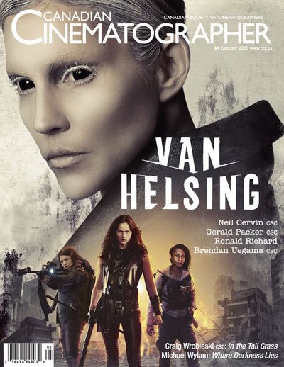 CANADIAN CINEMATOGRAPHER magazine side cover  October 2020
