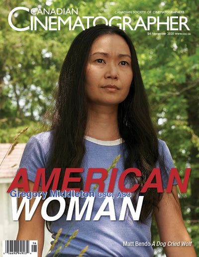 CANADIAN CINEMATOGRAPHER magazine side cover  November 2020