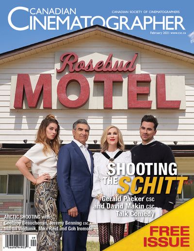 CANADIAN CINEMATOGRAPHER magazine side cover  February 2021