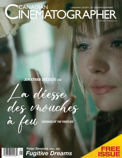 CANADIAN CINEMATOGRAPHER magazine side cover  April 2021