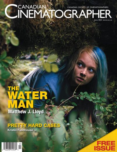 CANADIAN CINEMATOGRAPHER magazine side cover  June 2021