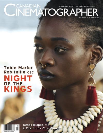 CANADIAN CINEMATOGRAPHER magazine side cover  September 2021