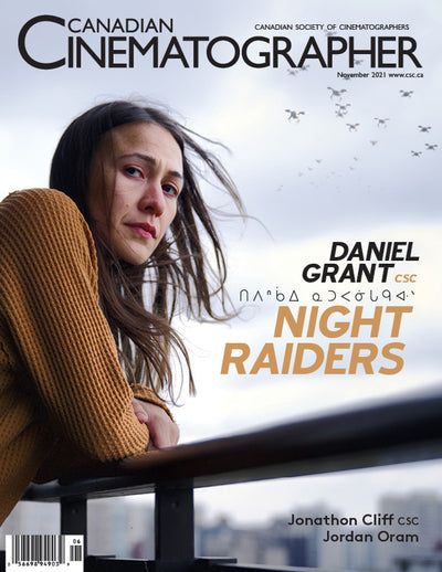 CANADIAN CINEMATOGRAPHER magazine side cover  November 2021