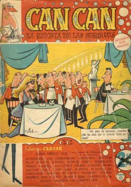 CAN CAN magazine side cover  February 1958