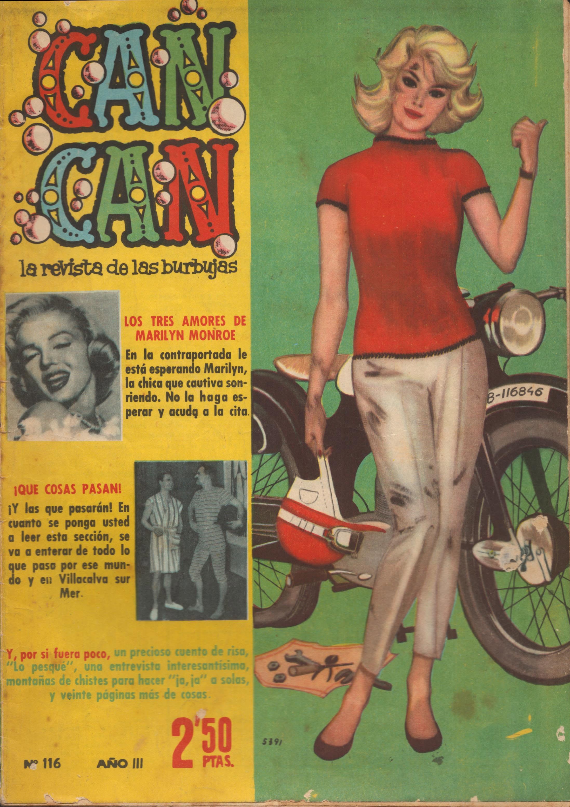 CAN CAN magazine side cover Issue 116  April 1960