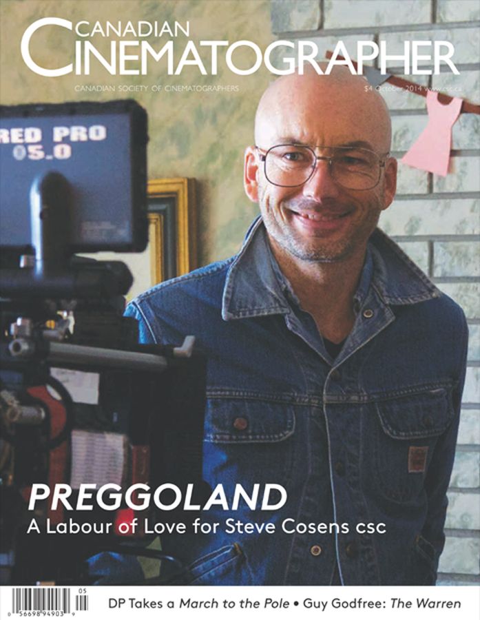 CANADIAN CINEMATOGRAPHER magazine side cover October 2014