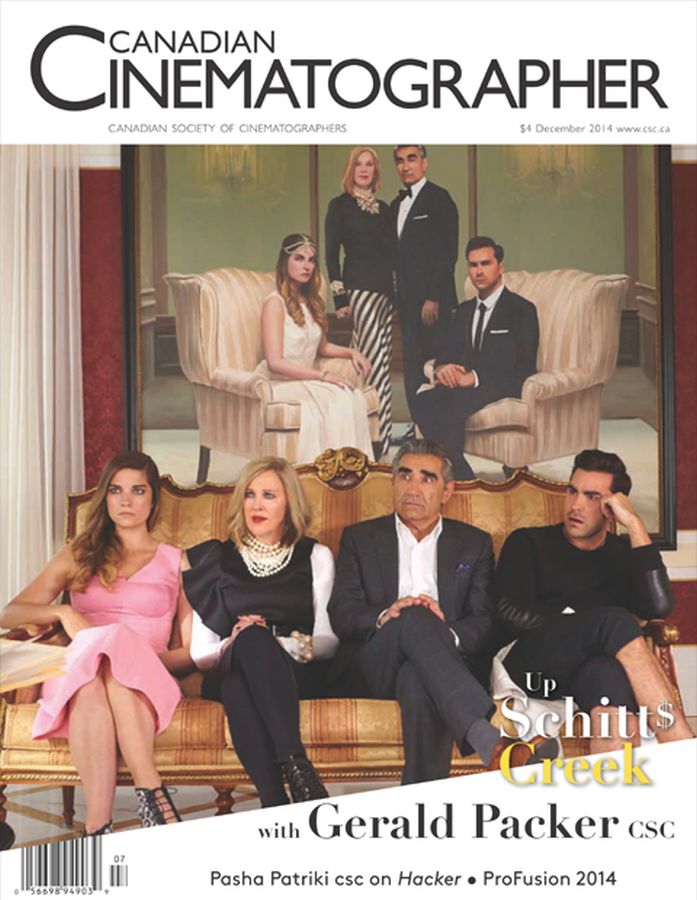 CANADIAN CINEMATOGRAPHER magazine side cover December 2014