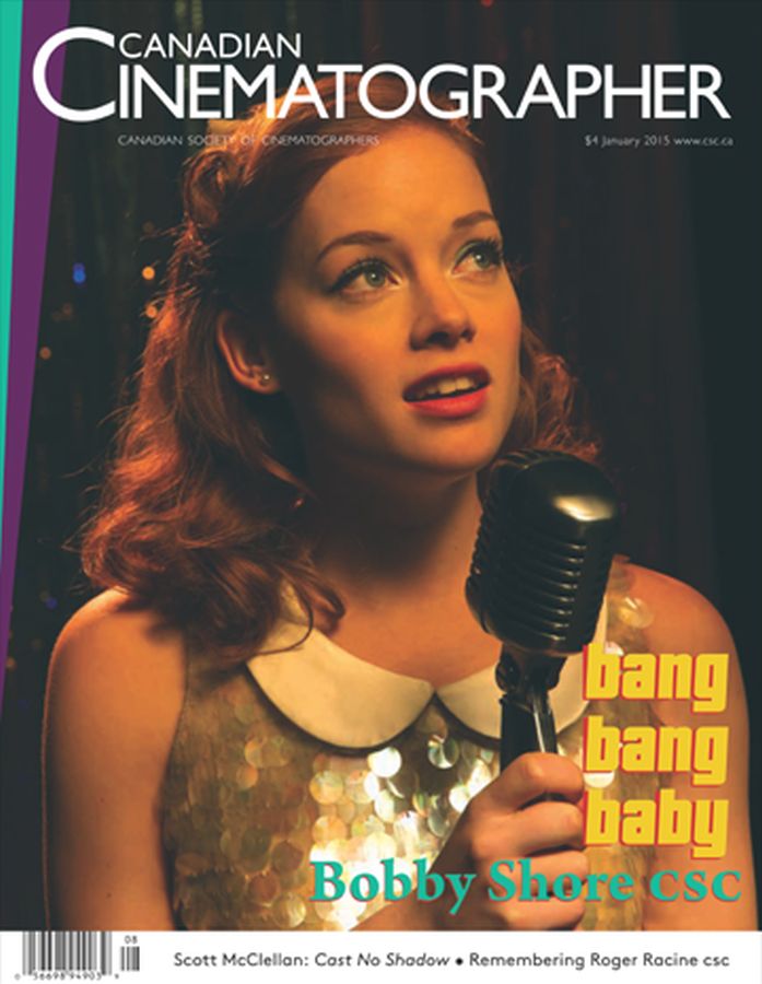 CANADIAN CINEMATOGRAPHER magazine side cover January 2015