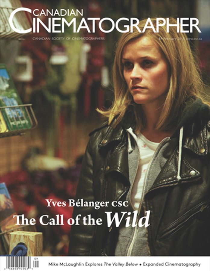 CANADIAN CINEMATOGRAPHER magazine side cover February 2015