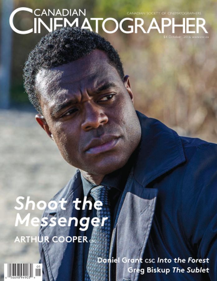 CANADIAN CINEMATOGRAPHER magazine side cover  Vol 8 No 5 October 2016