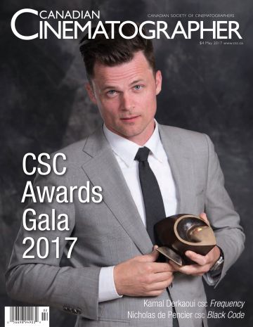CANADIAN CINEMATOGRAPHER magazine side cover  May 2017