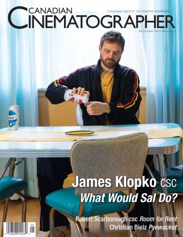 CANADIAN CINEMATOGRAPHER magazine side cover  Vol 9 No 5  October 2017