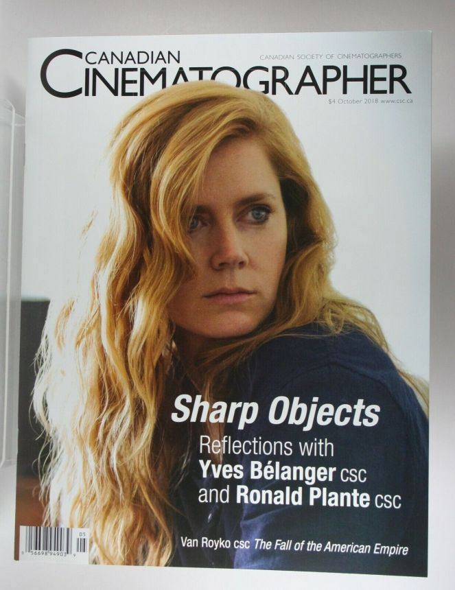 CANADIAN CINEMATOGRAPHER magazine side cover  October 2018