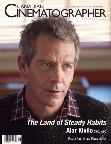 CANADIAN CINEMATOGRAPHER magazine side cover  November 2018