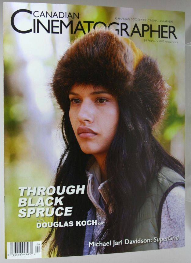 CANADIAN CINEMATOGRAPHER magazine side cover  February 2019