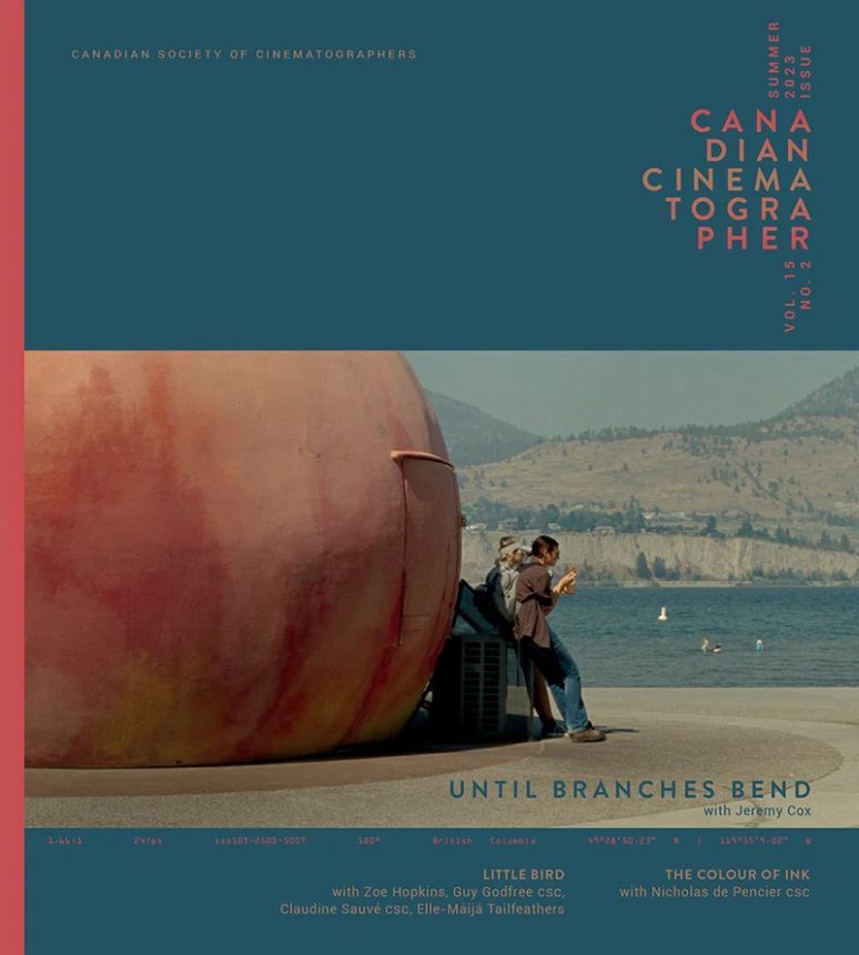 CANADIAN CINEMATOGRAPHER magazine side cover Summer 2023