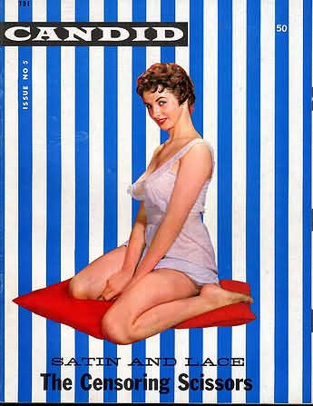 CANDID magazine side cover  May 1959