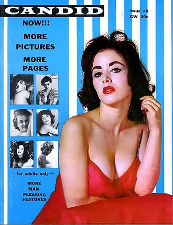 CANDID magazine side cover  August 1960