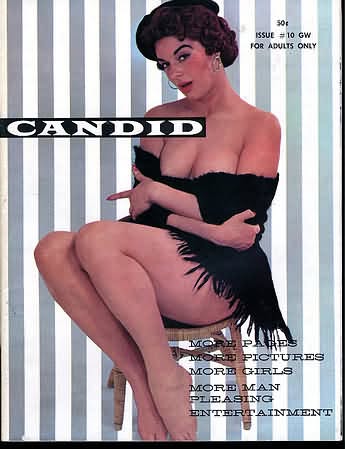 CANDID magazine side cover  October 1960