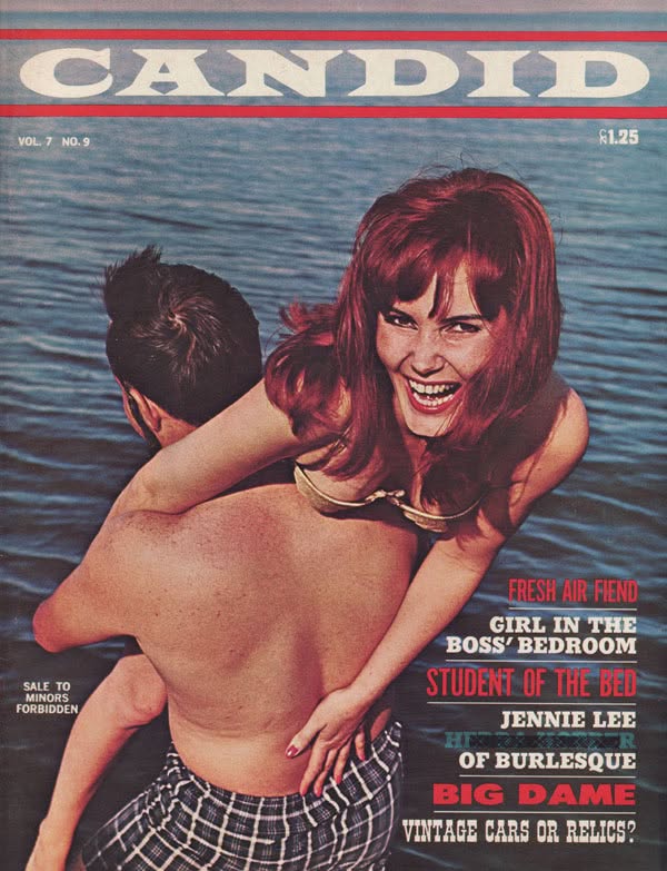 CANDID magazine side cover  March 1965