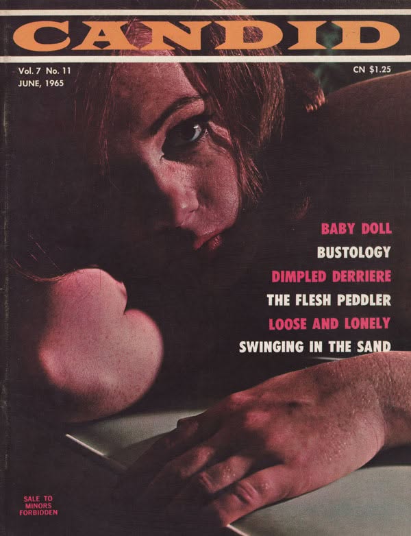 CANDID magazine side cover  June 1965