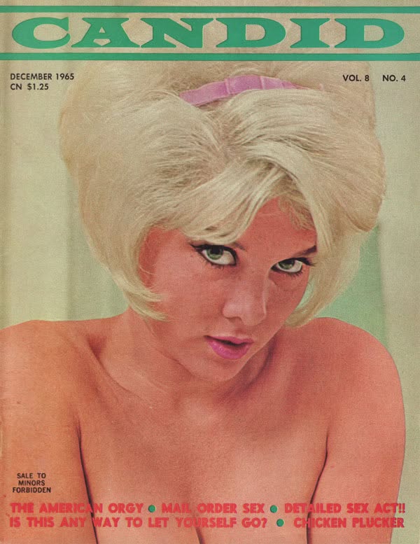 CANDID magazine side cover  December 1965