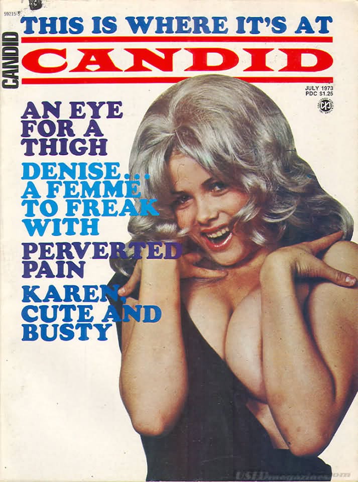 CANDID magazine side cover  July 1973