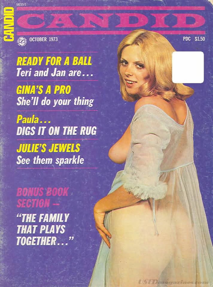 CANDID magazine side cover  October 1973