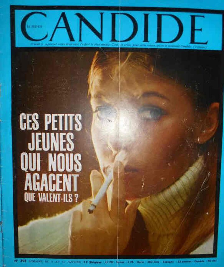 CANDIDE magazine side cover Issue 298 9 January 1967
