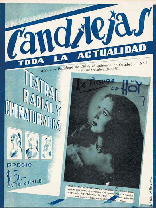 CANDILEJAS magazine side cover Issue 1 25 October 1950