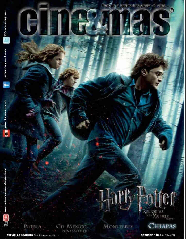 CINE Y MAS (MEXICO) magazine side cover Issue 28 October 2012