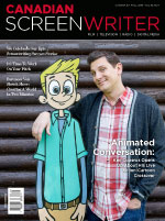 CANADIAN SCREENWRITER magazine side cover Fall 2016
