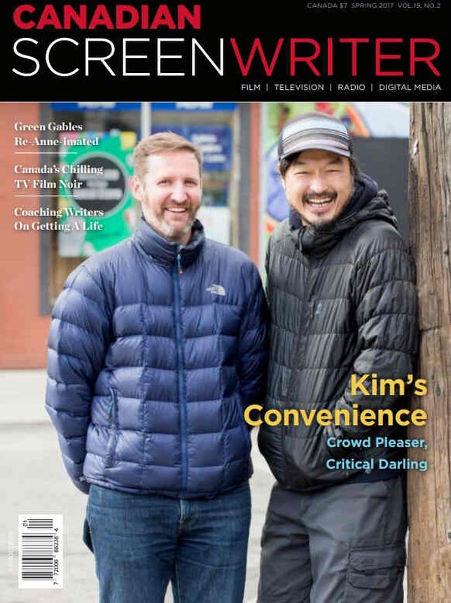 CANADIAN SCREENWRITER magazine side cover Spring 2017