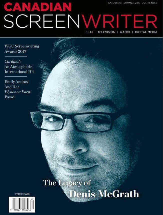 CANADIAN SCREENWRITER magazine side cover Summer 2017