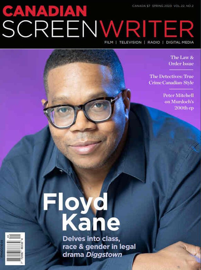 CANADIAN SCREENWRITER magazine side cover Spring 2020