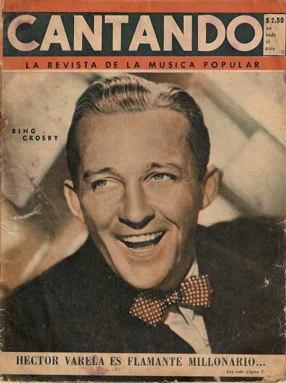 CANTANDO magazine side cover  1957