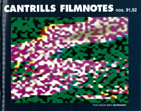 CANTRILLS FILMNOTES magazine side cover Issue 91-2 December 1998