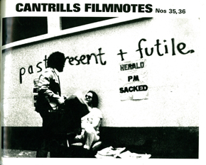 CANTRILLS FILMNOTES magazine side cover Issue 35/36 April 1981