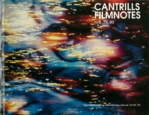 CANTRILLS FILMNOTES magazine side cover Issue 79/80 November 1995