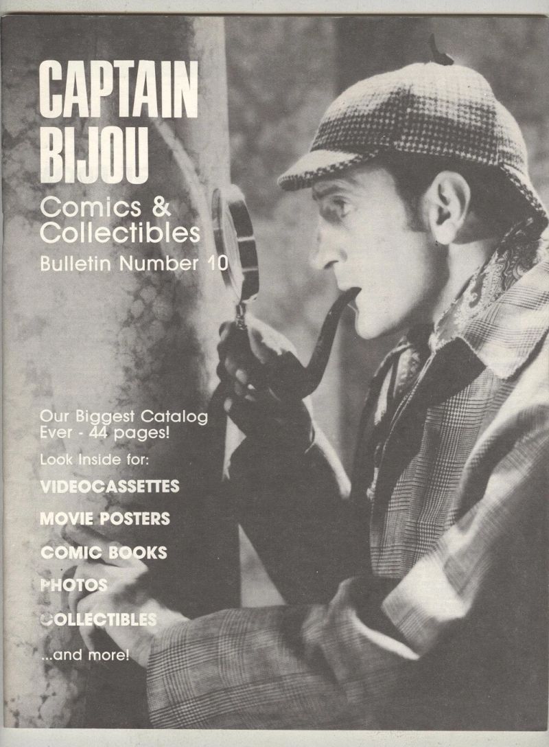 CAPTAIN BIJOU magazine side cover Issue 10   1988