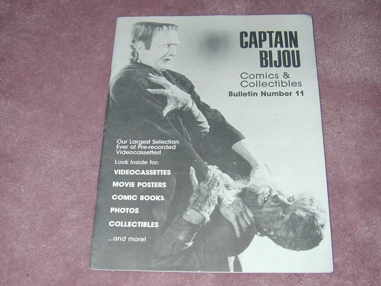 CAPTAIN BIJOU magazine side cover Issue 11   1988