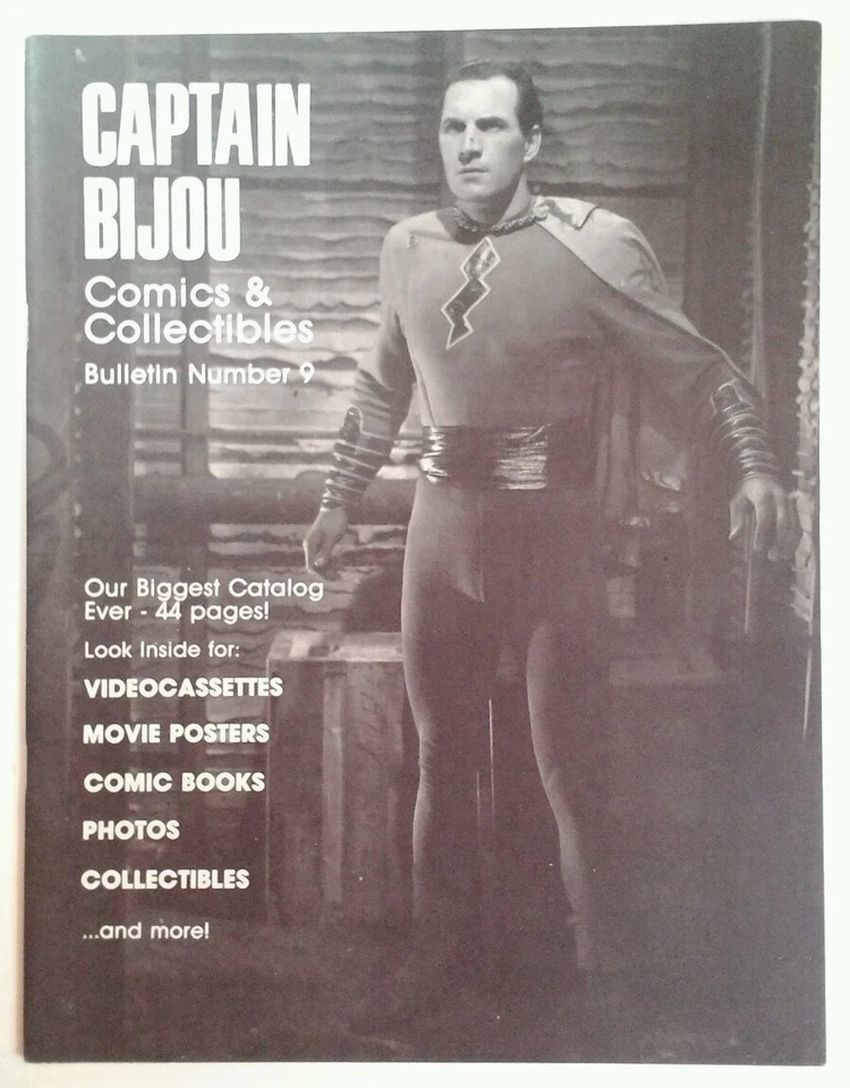 CAPTAIN BIJOU magazine side cover Issue 9   1988