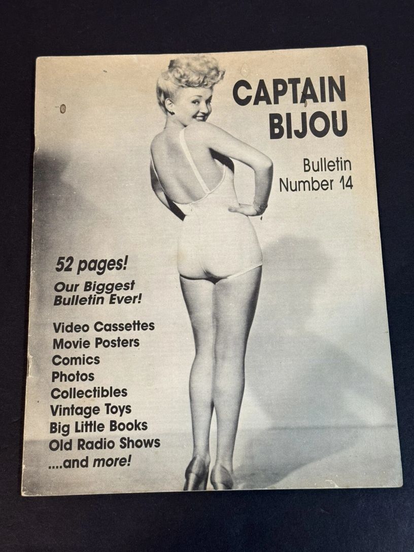CAPTAIN BIJOU magazine side cover Issue 14   1989