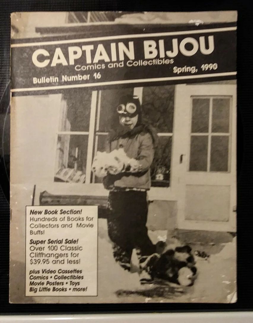 CAPTAIN BIJOU magazine side cover Issue 16 Spring 1990