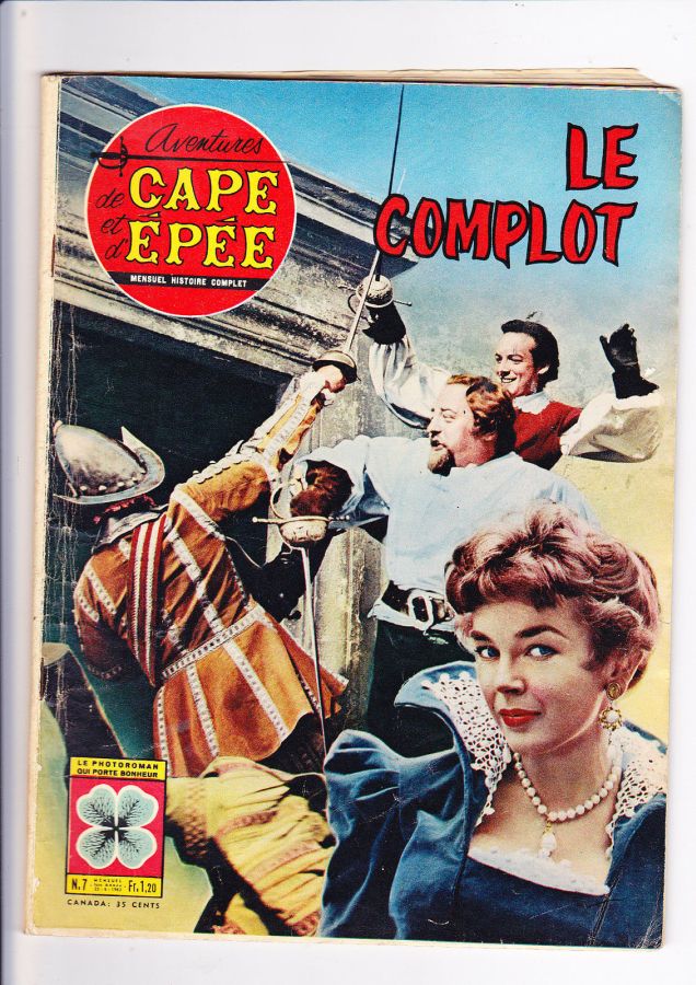 AVENTURES DE CAPE ET DEPEE magazine side cover Issue 7 July 1963